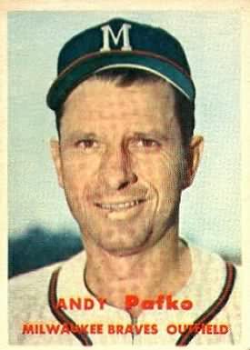 1954 Topps Baseball Card #79 Andy Pafko Milwaukee Braves GD